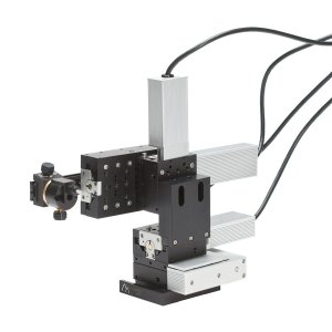 4-axis manipulator - 50 mm travel axial stage
